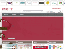 Tablet Screenshot of emerita.com
